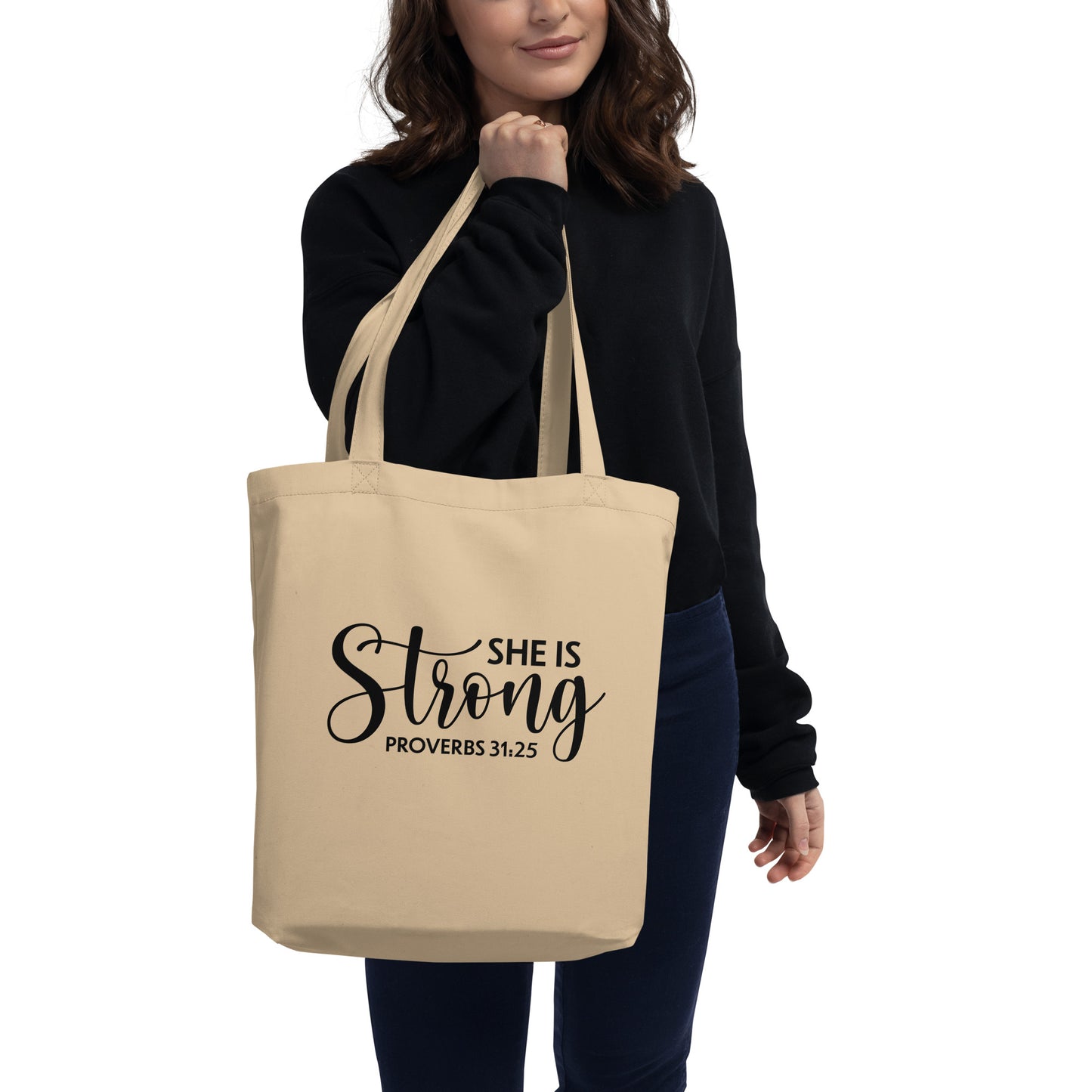 She is Strong Eco Tote Bag