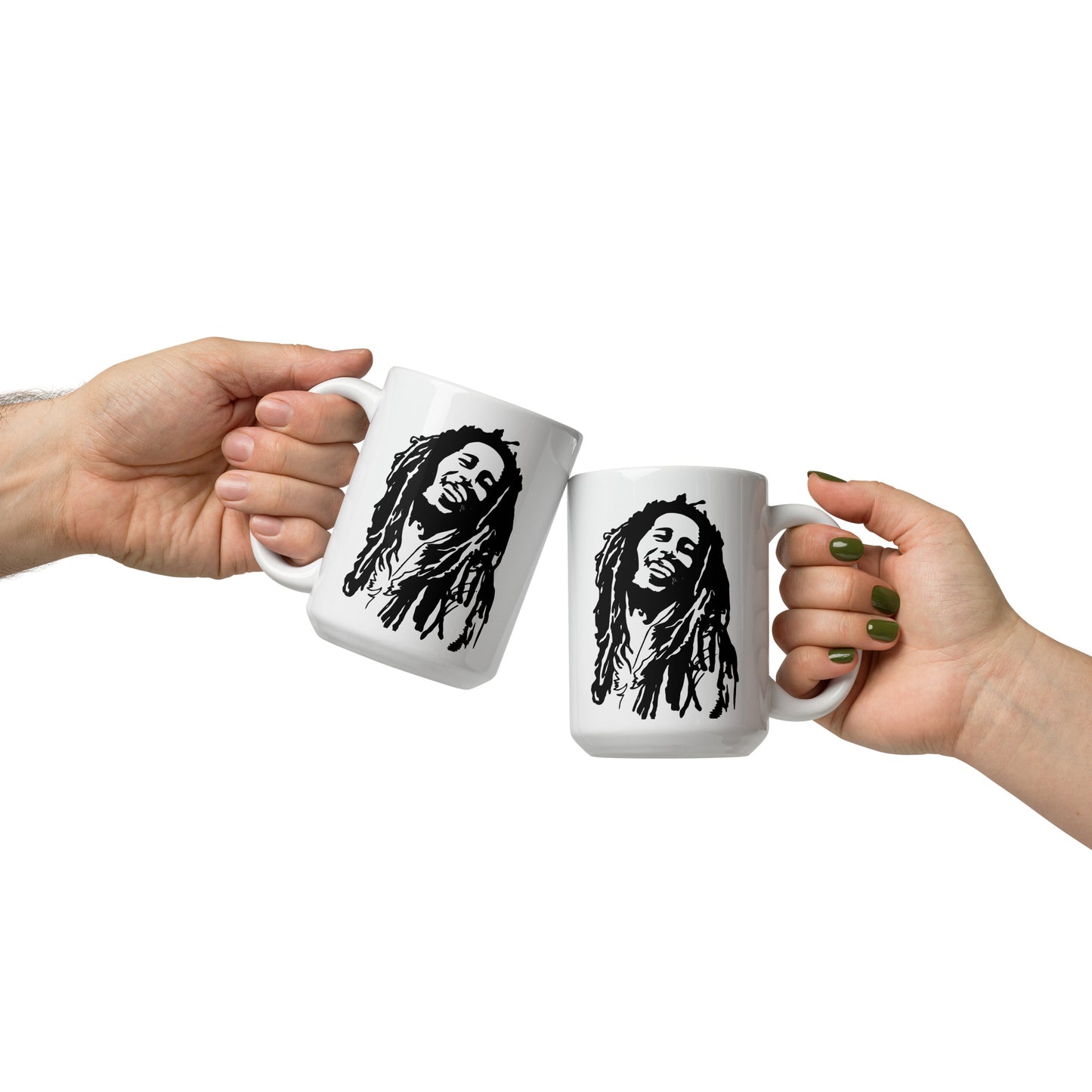 Bob Marley White glossy mug