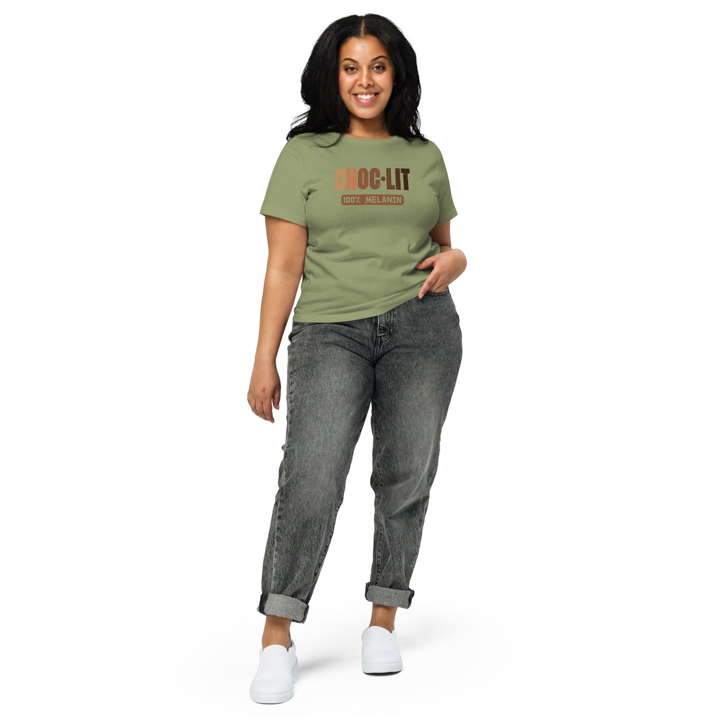 Choc-LIT Women’s high-waisted t-shirt