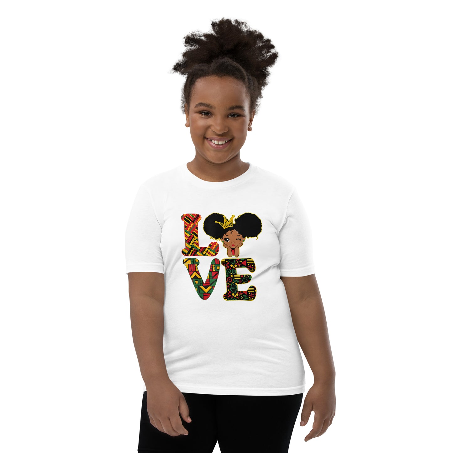 Afro Love Youth Short Sleeve T-Shirt