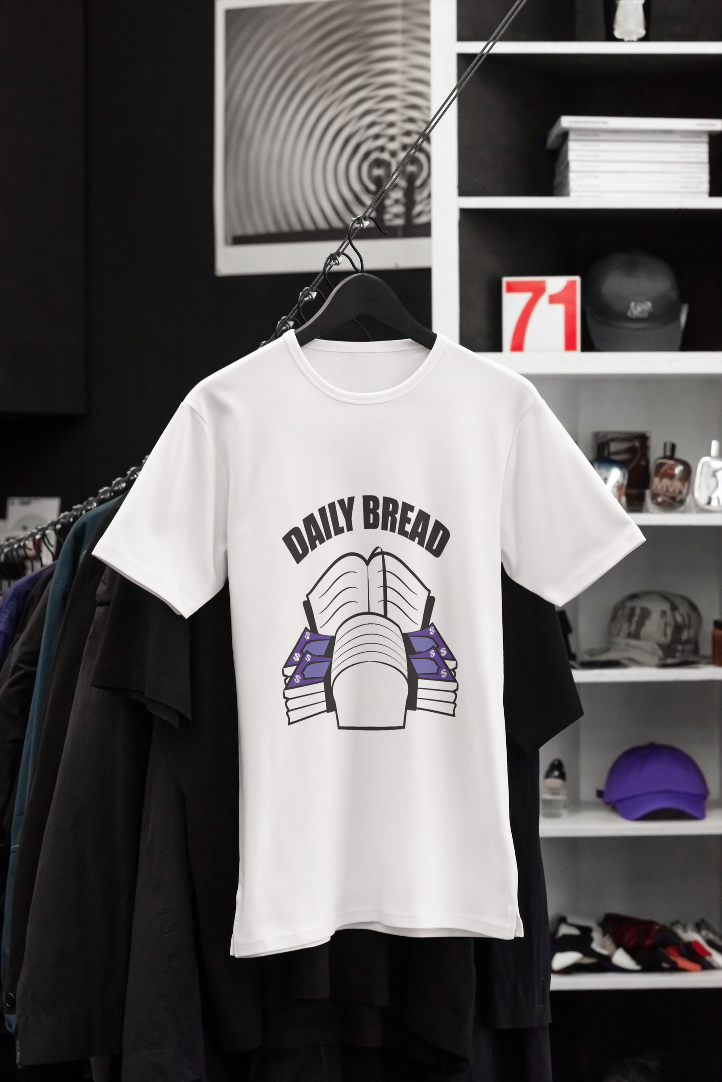 Daily Bread Purple Money Men's T-Shirt