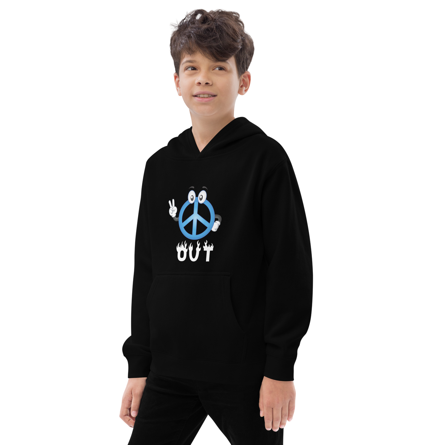 Peace Out Kids fleece hoodie