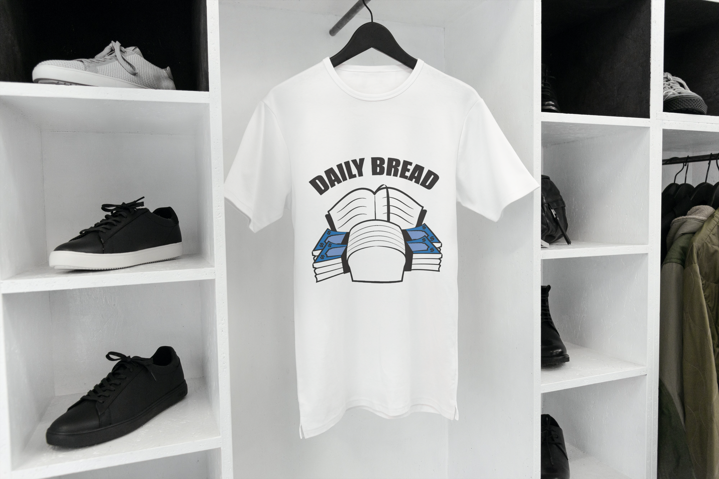 Daily Bread Blue Money Men's T-shirt