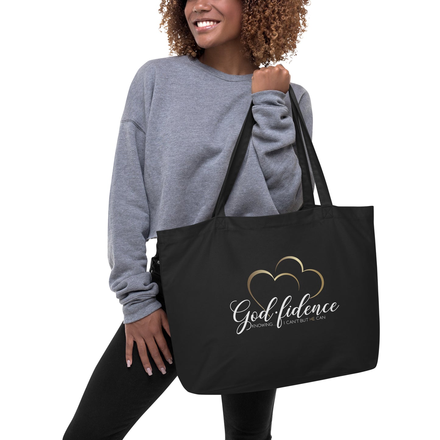 God-Fidence Large organic tote bag