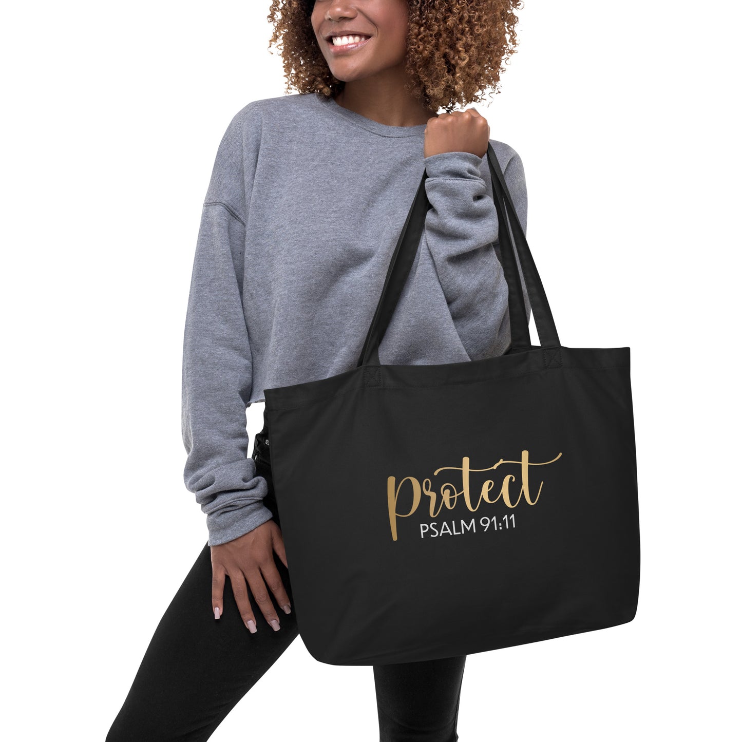 Protect Large organic tote bag