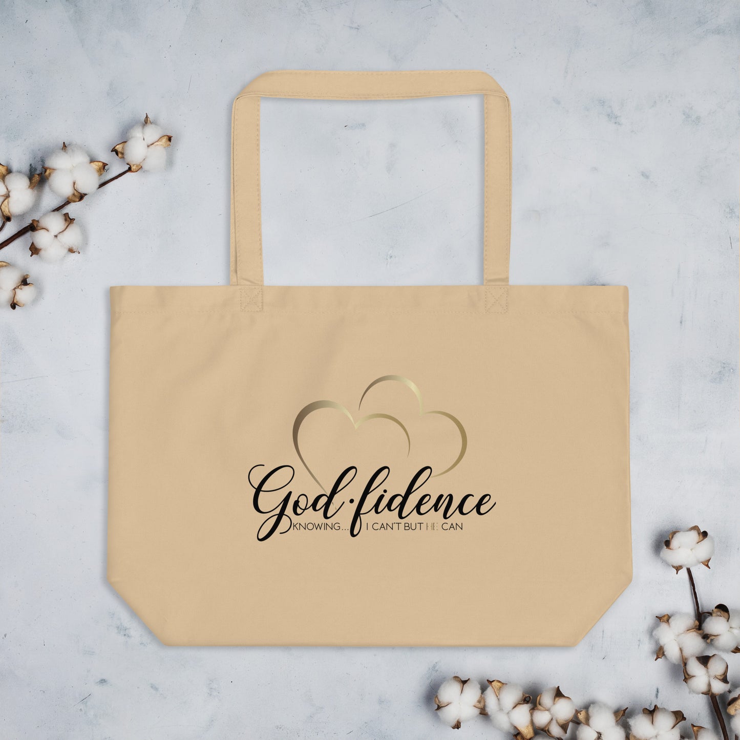 God-Fidence Large organic tote bag