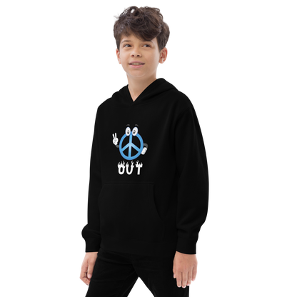 Peace Out Kids fleece hoodie