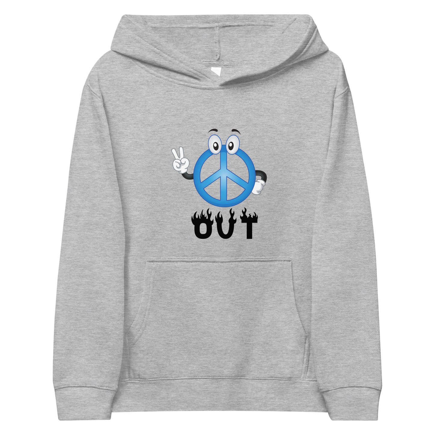 Peace Out Kids fleece hoodie