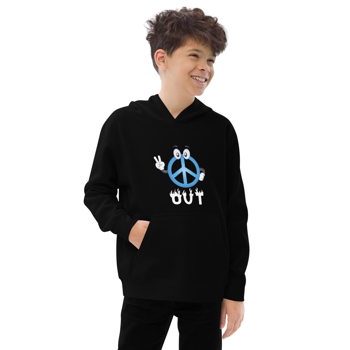 Peace Out Kids fleece hoodie